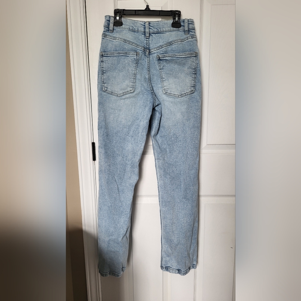 Ardene Blue Straight Leg Jeans - Picture 6 of 7